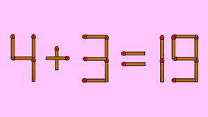 Test IQ exclusiv pentru genii | Corectați 4 + 3 = 19, mutând un singut chibrit