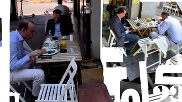 Cel mai contestat ministru al Guvernului Orban, prânz ”low cost” cu colegul de partid. A mâncat, pe trotuar, în cartierul milionarilor