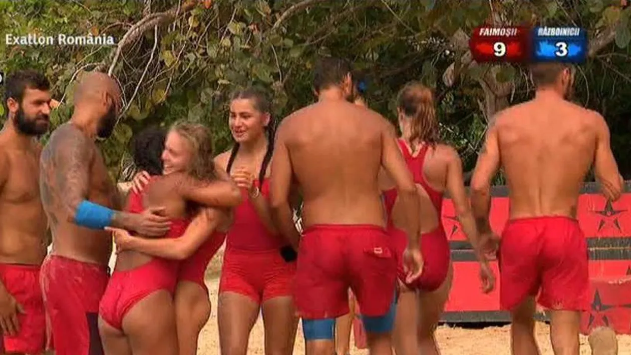 Exatlon 25 februarie. Continuă seria victoriilor pentru ”Faimoșii”! Anca Surdu a punctat decisiv! Ce a strigat Giani Kiriță la final