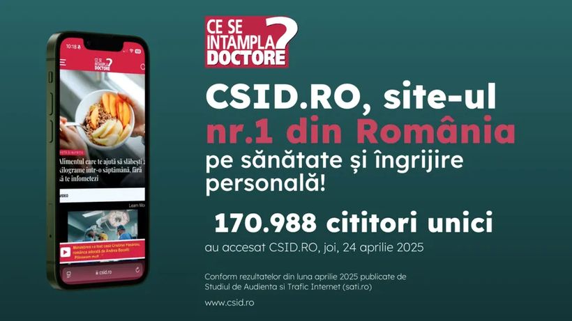 CSID.ro, cea mai citită sursă de Sănătate și Îngrijire Personală din România!