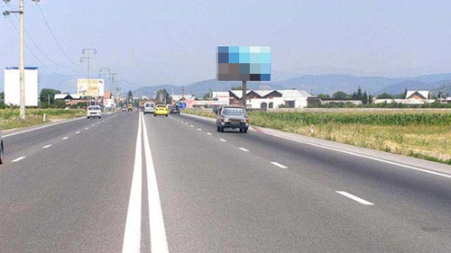 S-a întâmplat astăzi pe DN1! O maşină a Poliţiei Sibiu a ars în totalitate