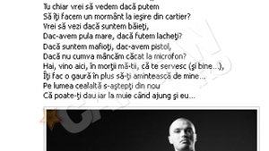 VIDEO Uzzi il ameninta cu moartea pe Puya: "Fata, te dam cu ruj Si te fu**m! cu mana pe p**a iti dau la m**e! Iti fac o gaura in plus si mormant in cartier!"