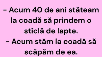 Bancul începutului de săptămână | Acum 40 de ani…
