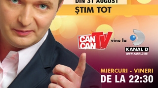 Fii pe faza! De astazi incep dezvaluirile! CANCAN TV vine la Kanal  D, un show incendiar cu Adrian Artene