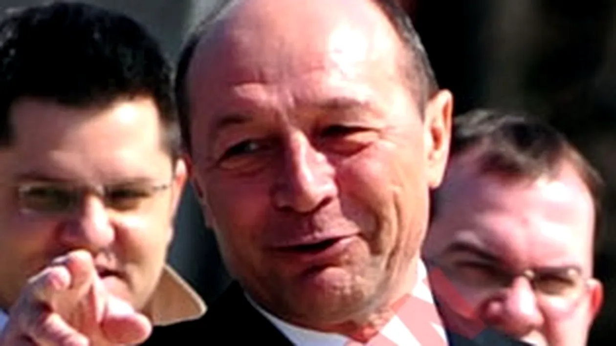 Traian Basescu a primit colindatori la Cotroceni