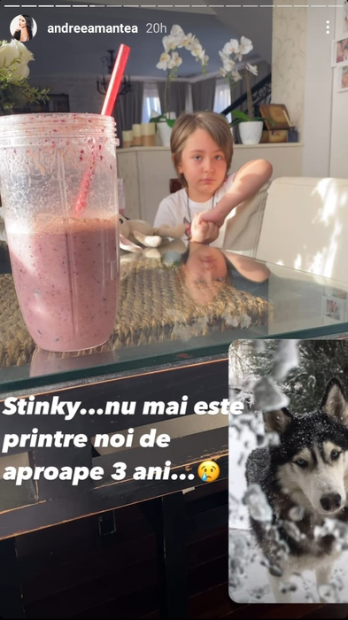 Andreea Mantea, cu sufletul frânt după ce fiul ei i-a făcut o mărturisire în timp ce plângea: “Sună-l pe președinte și spune-i să-l aducă pe Stinky” | FOTO