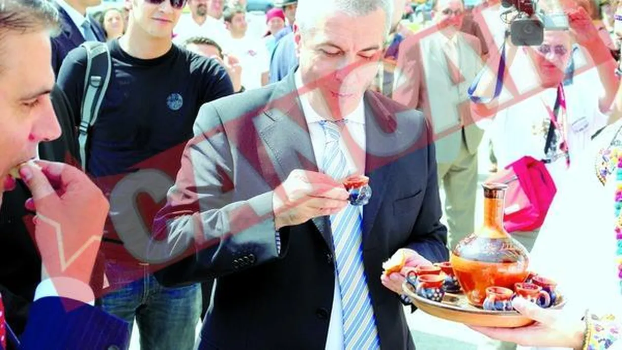 Inghetata si palinca, meniul lui Calin Popescu Tariceanu la Satu Mare