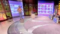 Striptease în timpul emisiunii Mirelei Vaida! Asistentul ei şi-a dat jos hainele şi a făcut show