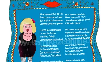 Mesajul demential de pe crucea Marianei Cur de Fier! Curu' inca-mi rezista, inima de nu-mi ceda! - Atentie, mesaje interzise pudicilor!