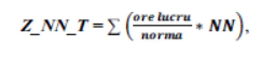 formulă de calcul