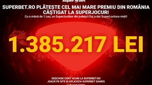 Află cine e românul care a câștigat 1.385.217 lei la jocurile online de la Superbet.ro