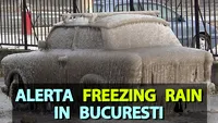 Alertă freezing rain pentru mâine, în Capitală. Bucureștenii sunt sfătuiți să se adăpostească, potrivit meteorologilor weather.com