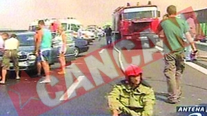 Accident in lant pe Autostrada Soarelui