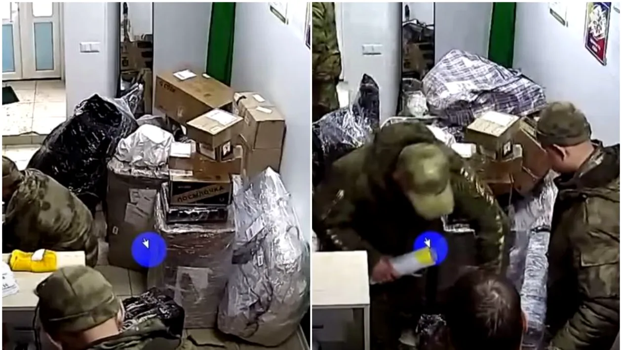 Video fabulos. Soldații ruși trimit acasă bunurile furate prin curierat