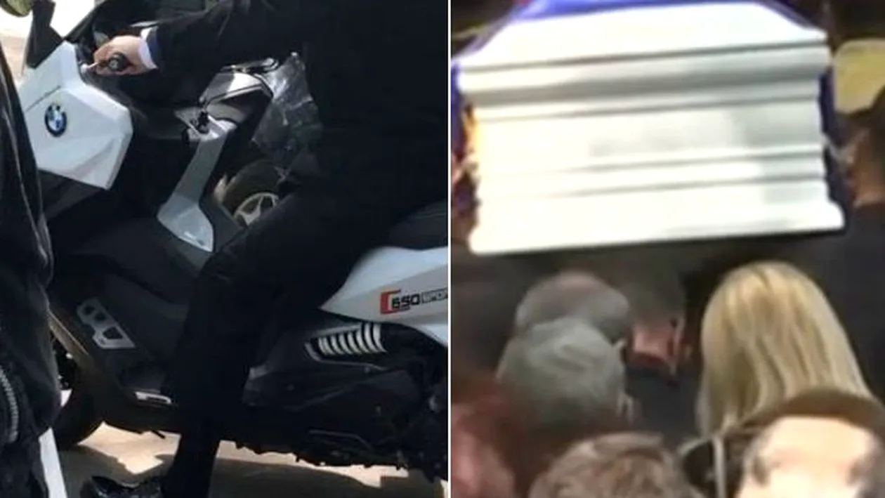 Ilie Năstase a venit pe scuter la înmormântarea Ionelei Prodan! L-a parcat printre morminte