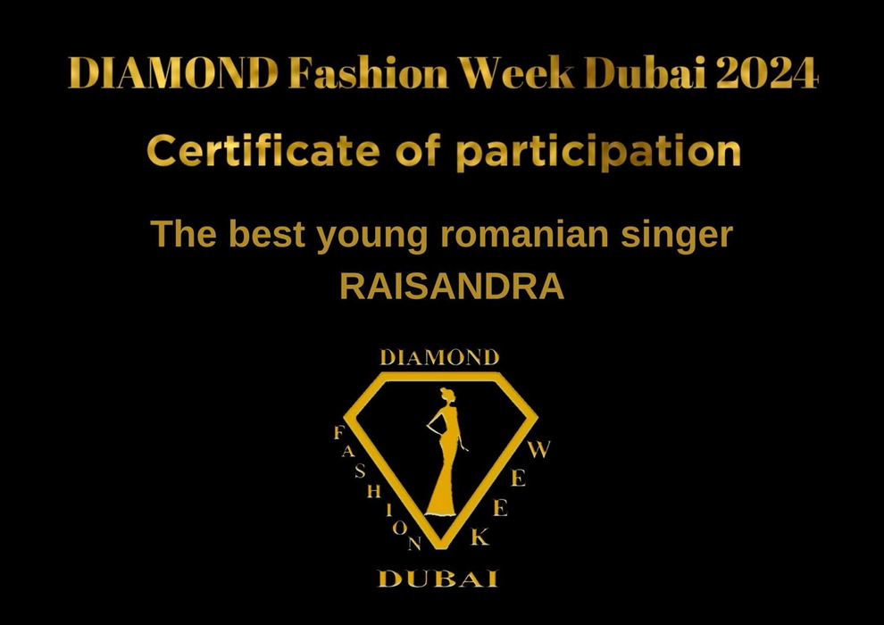 Certificatul primit de Raisandra