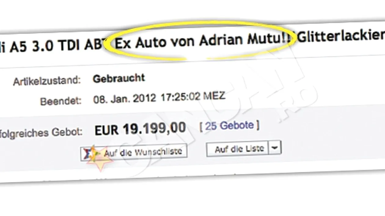 Briliantul, utilizat ca strategie de marketing la vanzarea unei masini: Se foloseste de Mutu ca sa puna mana pe 19.199 euro