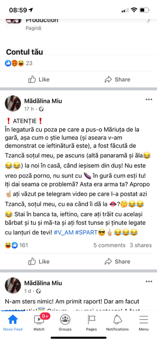 Mădălina Miu a avut și ea o replica acidă la adresa lui Marymar