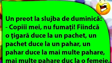 BANCUL ZILEI | Preotul și păcatul fumatului