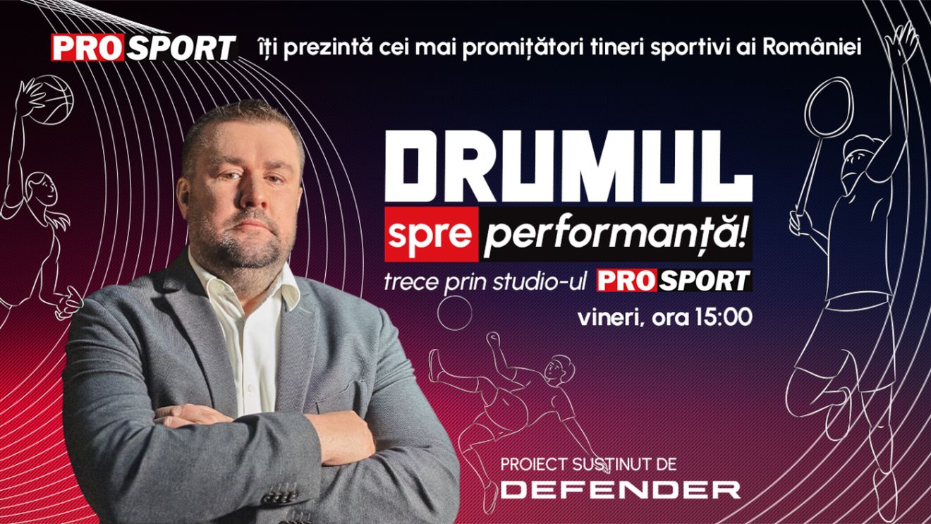 „Drumul spre PERFORMANȚĂ”, un proiect special semnat PROSPORT, debutează vineri 14 februarie 2025. Ideea acestei emisiuni este de a cunoaște promisiunile și viitorul fiecărei discipline sportive în parte