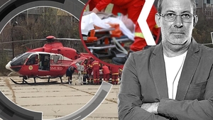 Primele imagini cu Florin Busuioc după ce a făcut infarct. A fost adus în București cu un elicopter SMURD