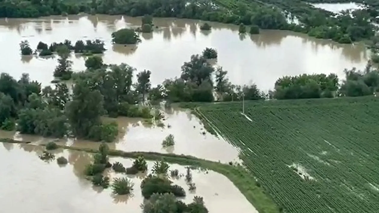 VIDEO | Inundații istorice pe Râul Timiș! 40.000 de oameni sunt în pericol