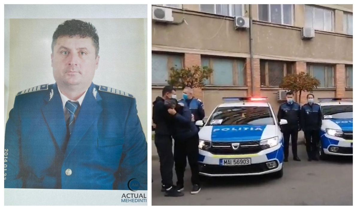 Un polițist din Mehedinți, răpus de infecția cu COVID-19. Imagini cu puternic impact emoțional surprinse la omagiul pe care i l-au adus foștii colegi | VIDEO