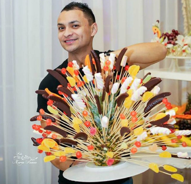 Chef Marian face adevărate opere de artă din legume și fructe