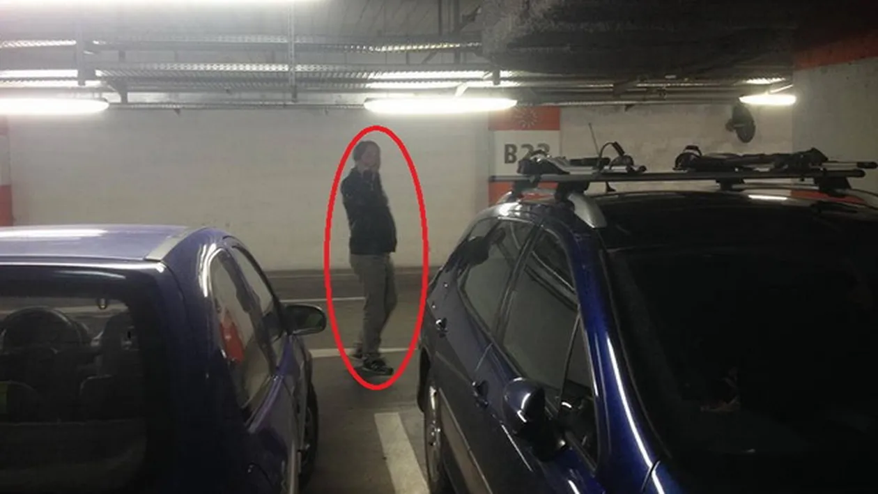 Atentie, soferi, daca il intalniti pe acest individ prin parcarile mall-urilor din Capitala! Am strigat sa stea, dar a fugit!