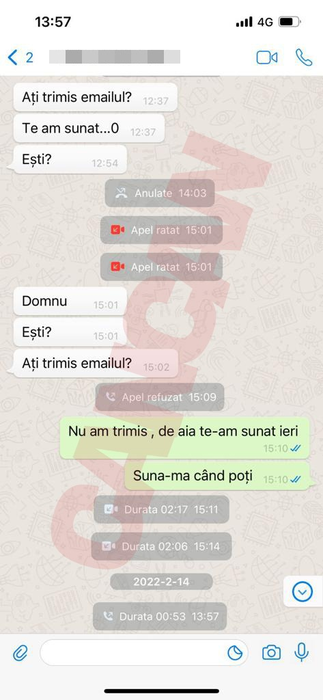 O parte a discuție dintre Iosif Nicoară și Cristian Birlic