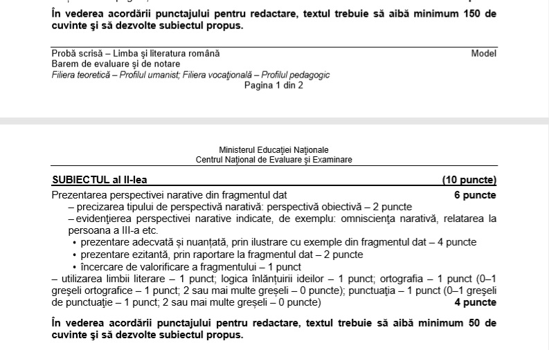 Subiecte Limba și literatura română, BAC 2019. Ce ar putea pica în acest an