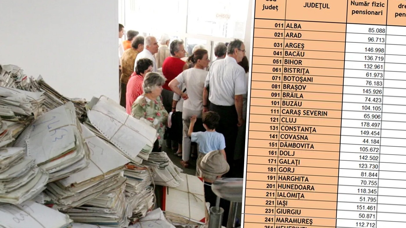 TOP 47 | Clasamentul pensiilor, în funcție de județ. În ce oraș sunt cei mai bogați pensionari din România în 2026