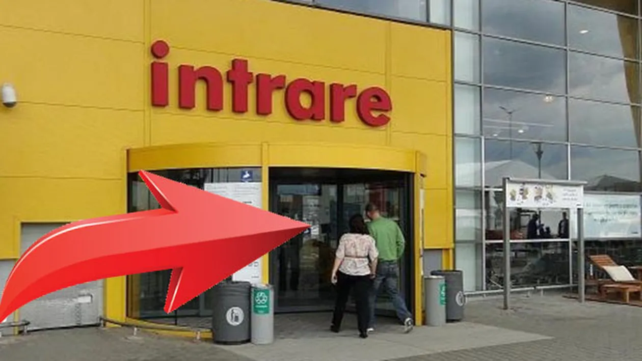 Surpriza de proportii pentru clientii unui centru comercial din Capitala! Ce au putut vedea la intrarea in magazin