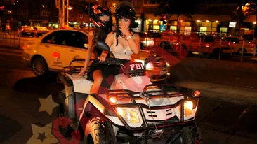 Moni Columbeanu a venit in club cu ATV-ul
