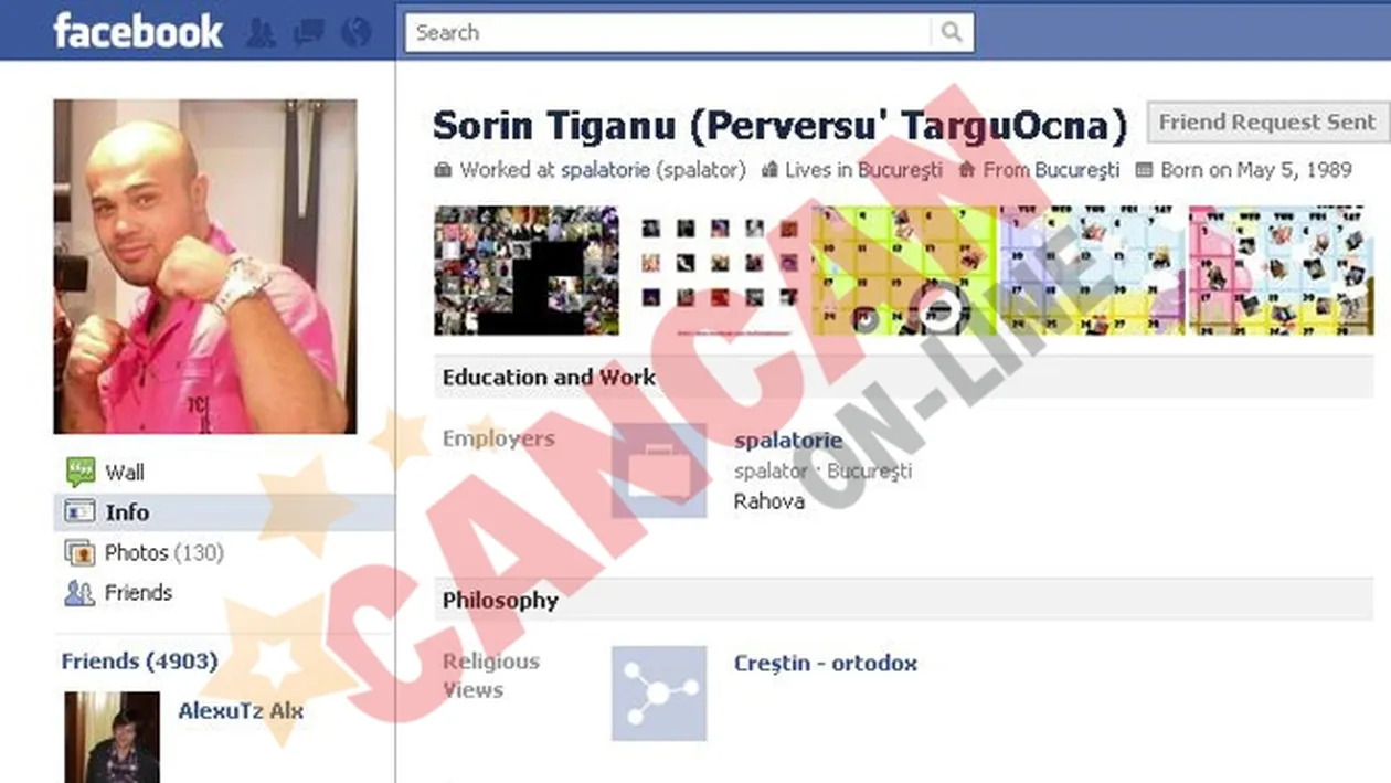 Perversu' de pe Targu Ocna  este vedeta pe Facebook