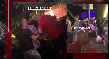 Șerban Huidu a ”poștit” o bere cu un ”pleșuv”! S-a clătinat serios și s-au retras spre cameră să…