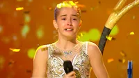 Ea este viitoarea Nadia Comăneci! Cine este Gabriela Dincă, micuța gimnastă care a primit Golden Buzz la Românii au talent