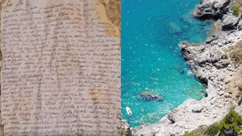 Mesajul de adio găsit după 29 de ani pe o plajă din Italia. Care este povestea scrisorii
