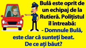 BANC | "Domnule Bulă, este clar că sunteți beat. De ce ați băut?"