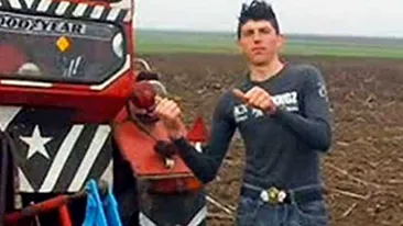 HILAR! Un tractorist din Braila da pe spate toate fetele. Cum si-a tunat Geo utilajul