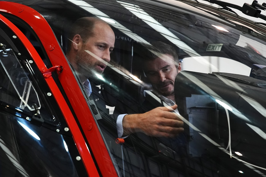 Prințul William si David Beckham. Sursa foto: Profimedia
