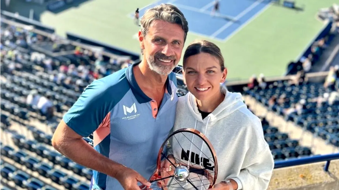Simona Halep și Patrick Mouratoglou, fostul său antrenor / Foto: Instagram