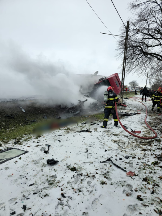 Accidentul cumplit de pe E85 / Foto: ISU Suceava