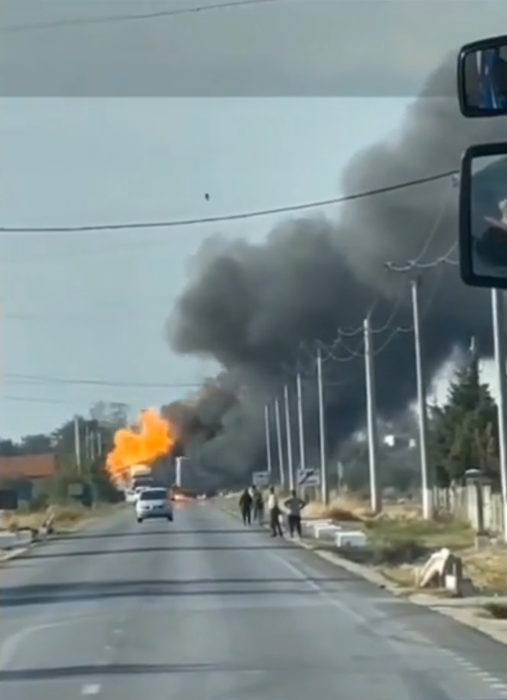 Dezastru în Mehedinți! Accident grav cu două TIR-uri şi o maşină. La scurt timp după impact, a izbucnit un incendiu de proporții