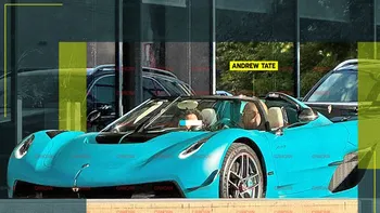 Andrew Tate și-a scos Koenigsegg-ul de 4 milioane de euro la asfalt. Milionarul a întors toate privirile, dar a avut ochi doar pentru șatena din dreapta