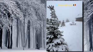 Imagini cu prima zăpadă din România. Cum arată Poiana Brașov cu 30 de zile înainte de Crăciun