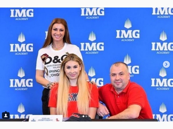 Fata cea mică a lui Tibi Dumitrescu a semnat cu  evoluează în Divizia 1 a colegiilor americane, nivelul cel mai înalt al baschetului juvenil de peste ocean. Sursa foto: Instagram