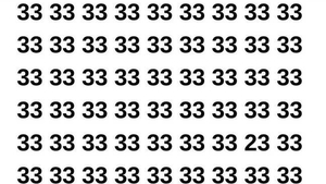 Test de perspicacitate | Găsiți numărul 23 ascuns printre 33 în cel mult 7 secunde!