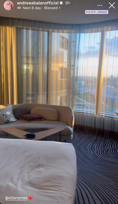 Andreea Bălan și Victor Cornea s-au cazat la un hotel de lux /Foto: Instagram