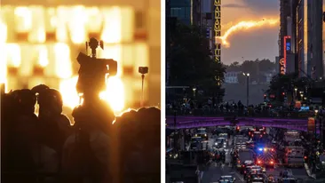 Fenomenul spectaculos care a apărut pe cer! Mii de oameni s-au oprit pe stradă ca să admire